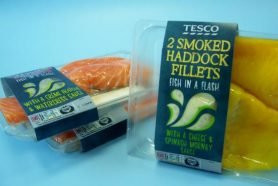 tesco clear plastic food packaging