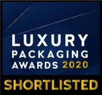 luxury packaging awards shortlisted badge